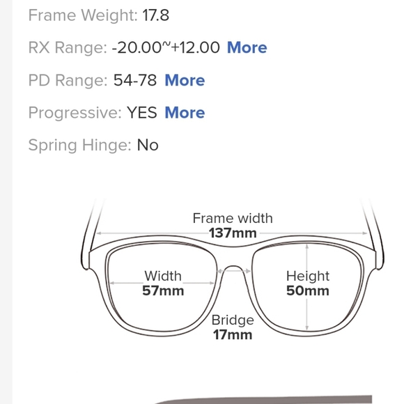 Eyeglasses Frame Measure in the Photo. New Original Package - Picture 9 of 13